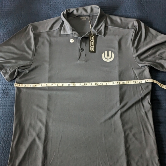 Ogio Men 2XL Grey Golf Polo Unplugged Performance NWT Tesla Parts Company - Picture 5 of 7